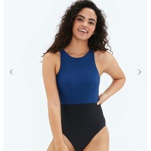 Summersalt The Cove one piece swimsuit black/blue